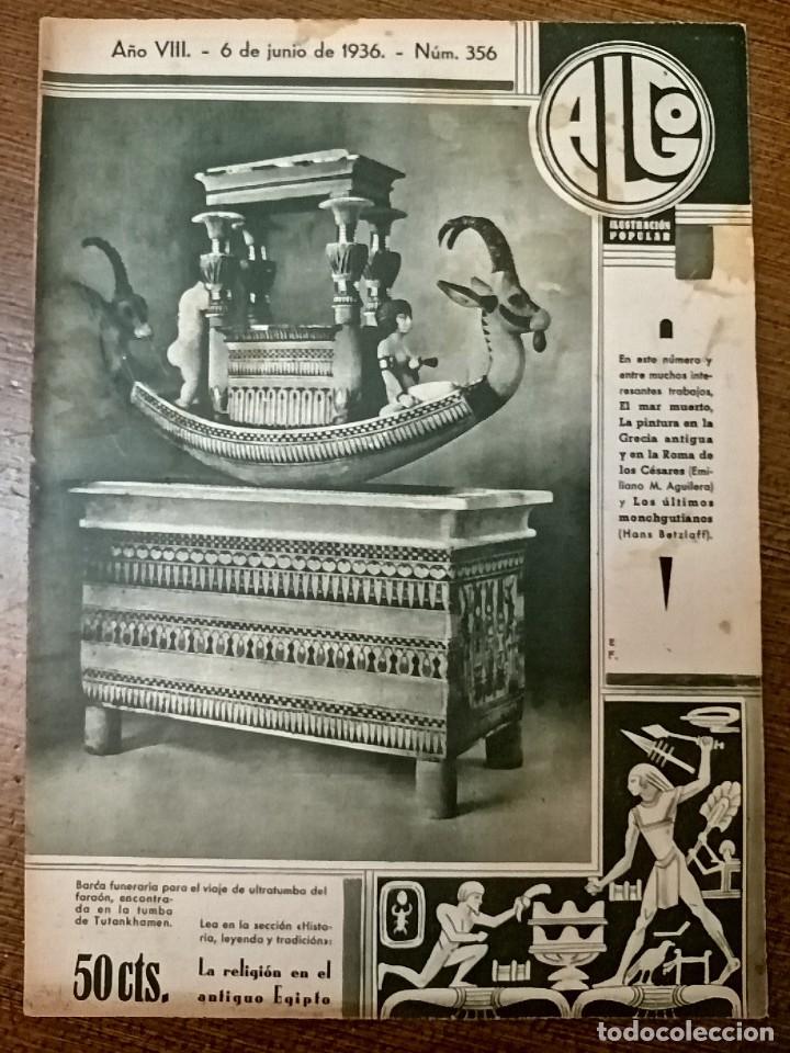 Coleccionismo de Revistas y Peri&oacute;dicos: REVISTA - ALGO- MAYO 1936--N&deg; 356, COMPLETO, VER FOTOS