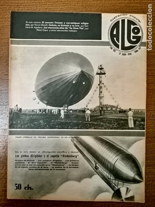 Coleccionismo de Revistas y Peri&oacute;dicos: REVISTA - ALGO- JUNIO 1936--N&deg; 359, COMPLETO, VER FOTOS