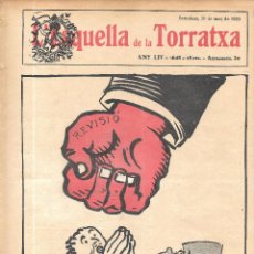 Coleccionismo de Revistas y Periódicos: L'ESQUELLA DE LA TORRATXA, 28.3.1930