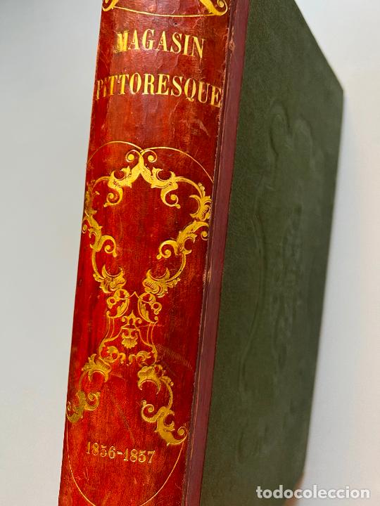 Colecionismo de Revistas e Jornais: MAGASIN PITTORESQUE. Revista francesa ilustrada. Dos a&ntilde;os, 1856-1857