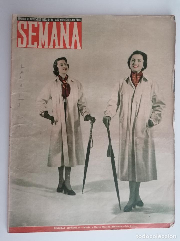 Coleccionismo de Revistas y Peri&oacute;dicos: REVISTA SEMANA, N&ordm; 561, NOVIEMBRE 1950