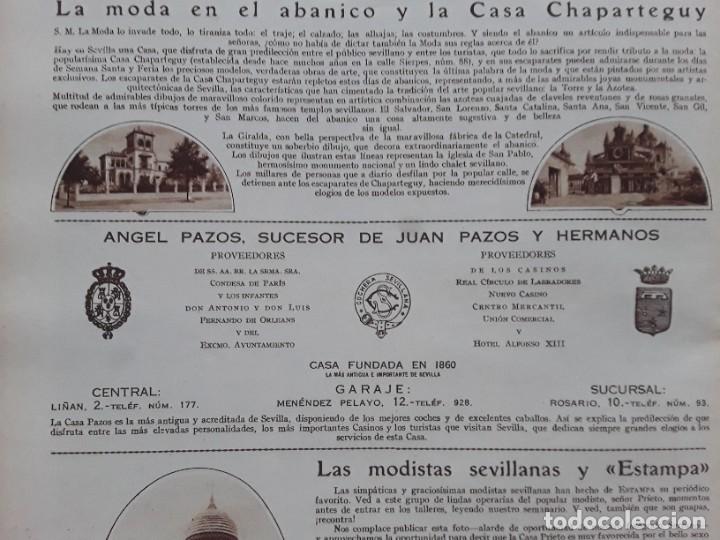 Collezionismo di Riviste e Giornali: CASA CHAPARTEGUY SEVILLA CALLE SIERPES 88 ABANICOS HOJA A&Ntilde;O 1928
