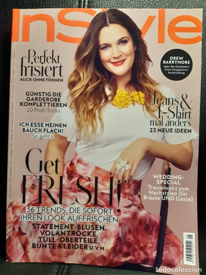 Coleccionismo de revistas y peri&oacute;dicos: DREW BARRYMORE - INSTYLE - REVISTA - ALEMANIA - MAYO 2017 - EXCELENTE