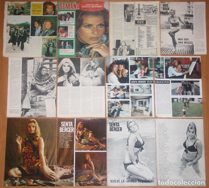 Collezionismo di Riviste e Giornali: SENTA BERGER lote prensa spain magazine clippings 1970s sexy photos austrian german actress