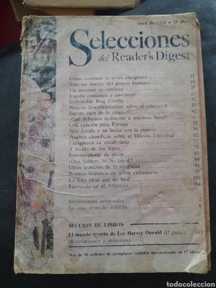 Coleccionismo de Revistas y Peri&oacute;dicos: Selecciones del Readers Digest, 1978