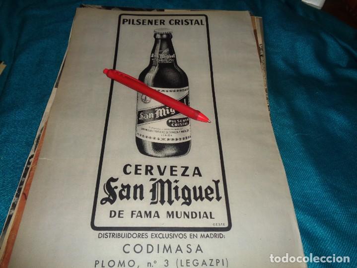 Coleccionismo de Revistas y Peri&oacute;dicos: RECORTE : PUBLICIDAD : CERVEZA SAN MIGUEL. PILSENER CRISTAL. MUNDO HISPANICO, OCTB 1959