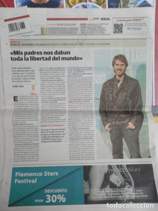 Coleccionismo de revistas y peri&oacute;dicos: manuel martinez velasco hijo de concha velasco