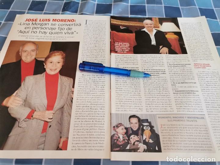 Coleccionismo de Revistas y Peri&oacute;dicos: JOSE LUIS MORENO Y LINA MORGAN RECORTE REVISTA 3 PAGINAS 2005