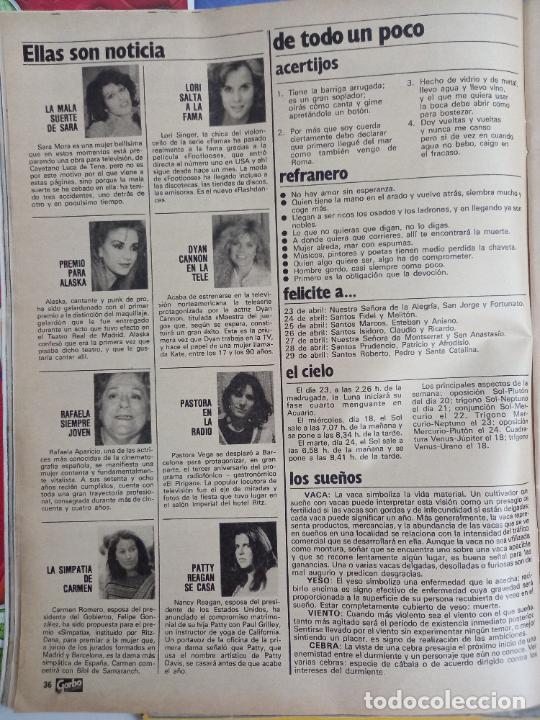 Coleccionismo de Revistas y Peri&oacute;dicos: alaska dyan cannon patty reagan carmen romero pastora vega rafaela alparicio sara mora lori singer f