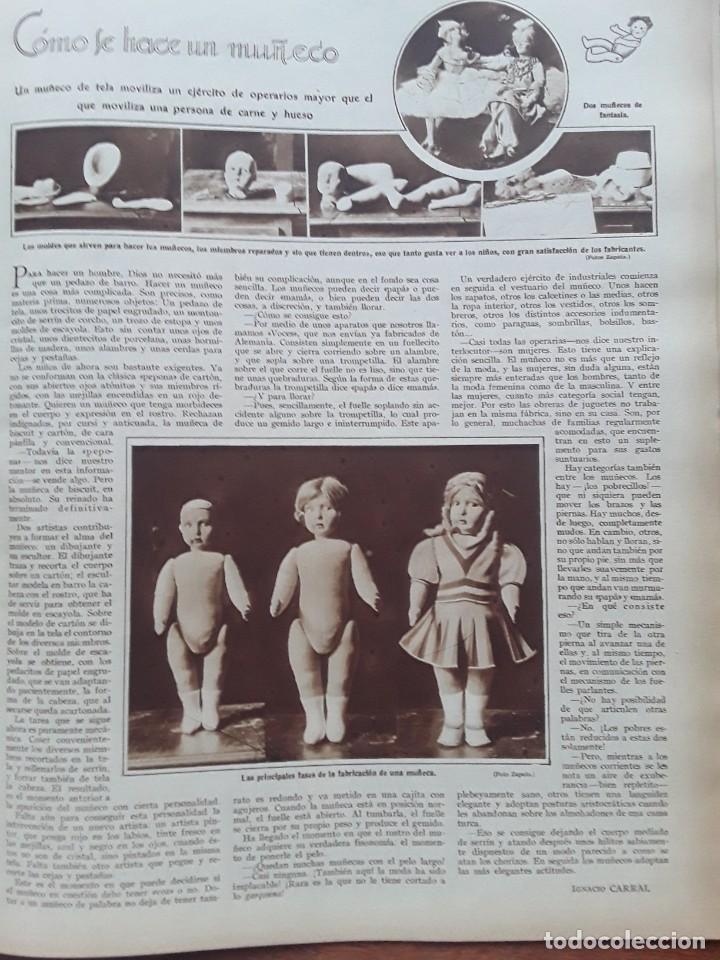 Collezionismo di Riviste e Giornali: COMO SE HACE UN MU&Ntilde;ECO TELA MU&Ntilde;ECA HOJA A&Ntilde;O 1928