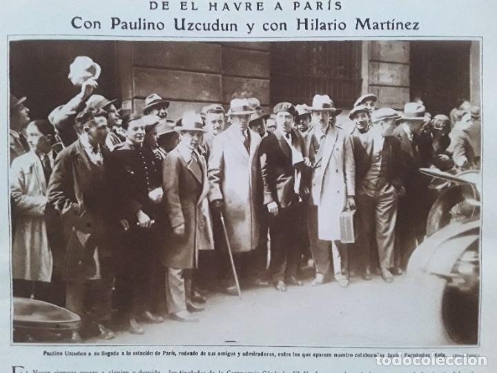 Sammeln von Zeitschriften und Zeitungen: PAULINO UZCUDUN REGIL DE EL HAVRE A PARIS REVISTA SAN SEBASTIAN DONOSTI REVISTA A&Ntilde;O 1928