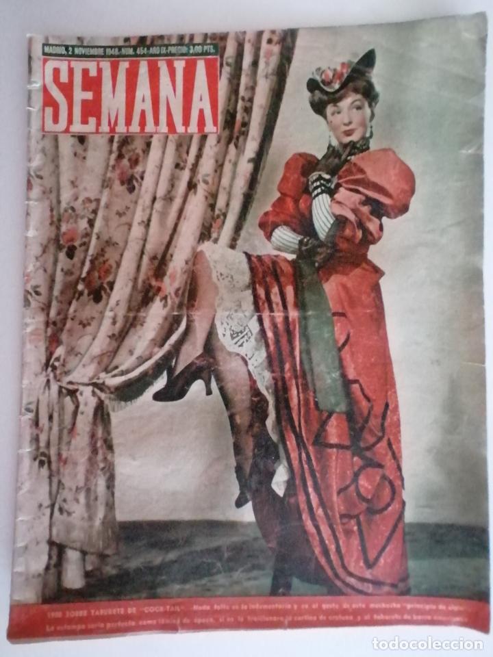 Coleccionismo de Revistas y Peri&oacute;dicos: REVISTA SEMANA, N&ordm; 454, NOVIEMBRE 1948