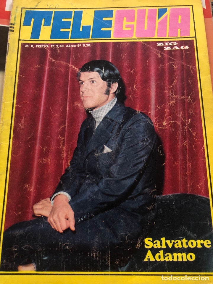 Coleccionismo de Revistas y Peri&oacute;dicos: Adamo, Julio Iglesias, revista chilena Tele Guia