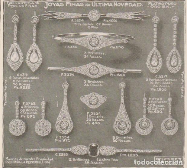 Coleccionismo de Revistas y Peri&oacute;dicos: Publicidad joyas finas modernas de El Trust Joyero -1925