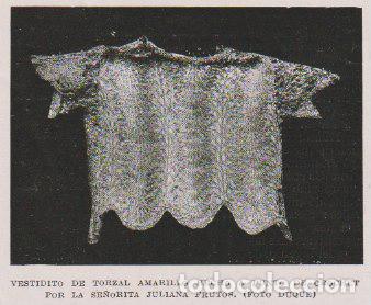 Collezionismo di Riviste e Giornali: * LABORES * Vestidito crochet Srta. Juliana Frutos; bolsita Eloisa Blanco -1925