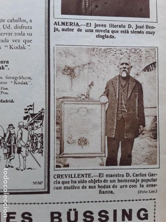 Collezionismo di Riviste e Giornali: CREVILLENTE MAESTRO CARLOS GARCIA / MATARO BODA JOAQUINA SERRA Y GUARDAMETA C.D.EUROPA UZCUDUN 1928