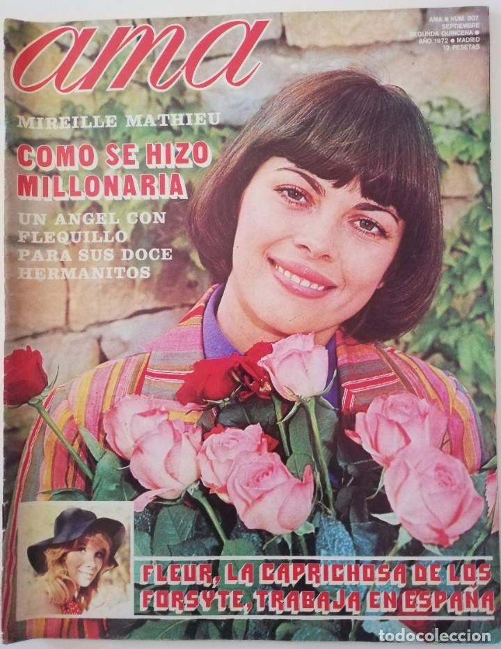 Coleccionismo de revistas y peri&oacute;dicos: Revista AMA 307 Mireille Mathieu Gina Lollobrigida Susan Hampshire Mar&iacute;a Elena Arp&oacute;n Betty Missiego