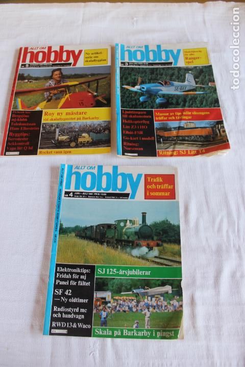 Coleccionismo de revistas y peri&oacute;dicos: LOTE REVISTAS HOOBY N&ordm; 4 1980-81 EN SUECO
