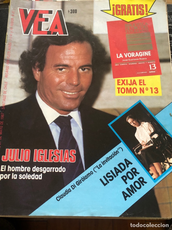 Coleccionismo de Revistas y Peri&oacute;dicos: Julio Iglesias Revista chilena Vea