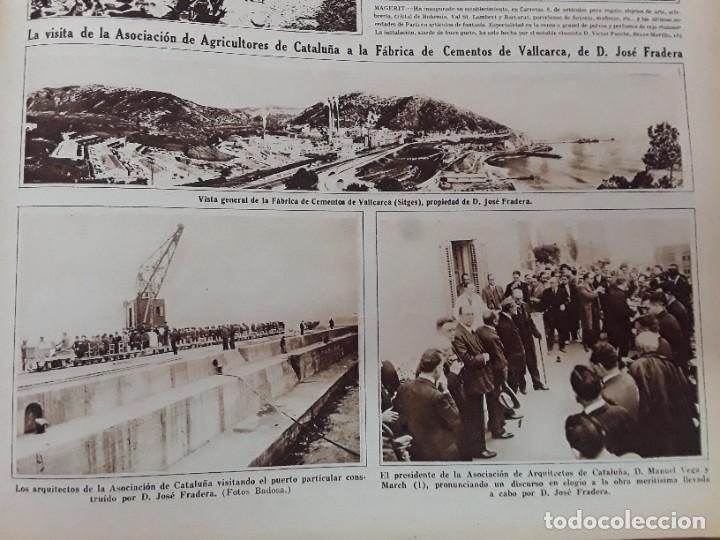 Coleccionismo de revistas y peri&oacute;dicos: VISITA ASOCIACION AGRICULTORES CATALU&Ntilde;A A LA FABRICA CEMENTOS VALLCARCA DE JOSE FRADERA SITJES 1928