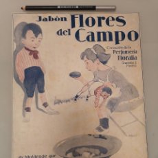 Collectionnisme de Revues et Journaux: HOJA PUBLICIDAD REVISTA ORIGINAL CIRCA 1938. JABON FLORES DEL CAMPO, NIÑO NIÑA CON MUÑECO. Lote 353241324