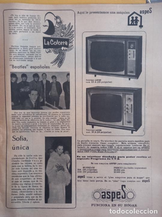 Coleccionismo de Revistas y Peri&oacute;dicos: anuncio televisor aspes 1965 sofia loren los beatles espa&ntilde;oles