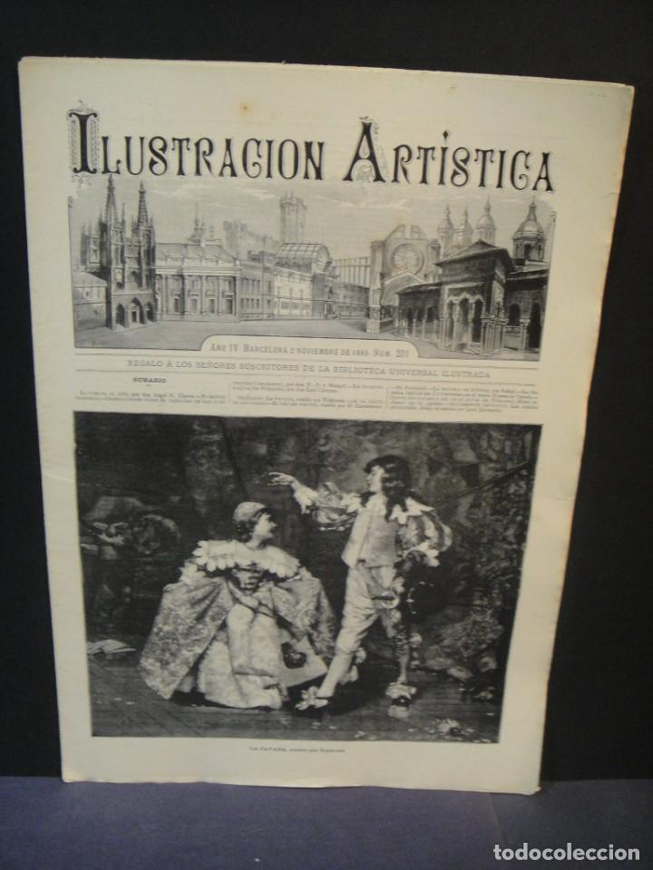 Coleccionismo de revistas y peri&oacute;dicos: ilustracion artistica n&ordm; 201 - noviembre de 1885