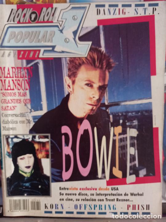 Coleccionismo de revistas y peri&oacute;dicos: recorte portada de david bowie