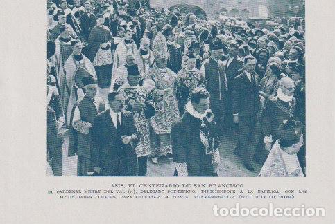 Coleccionismo de Revistas y Peri&oacute;dicos: * AS&Iacute;S * Centenario de San Francisco, cardenal Merry del Val - 1926