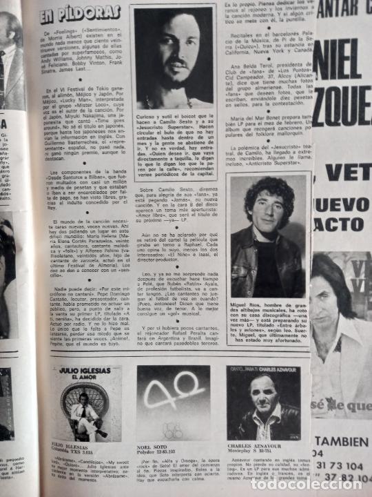 Coleccionismo de Revistas y Peri&oacute;dicos: camilo sesto migeul rios charles aznavour julio iglesias