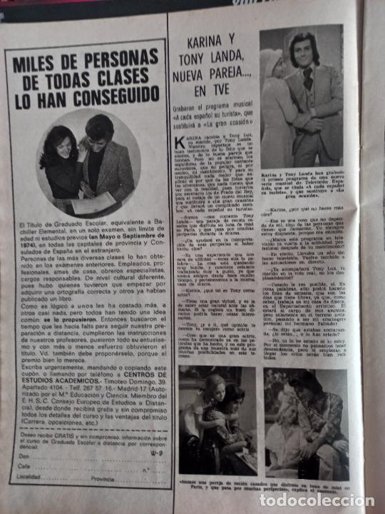 Coleccionismo de revistas y peri&oacute;dicos: KARINA TONY LANDA RECORTE VINTAGE