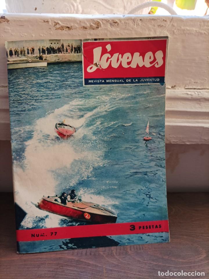 Collezionismo di Riviste e Giornali: REVISTA JOVENES - N&ordm; 77 Agosto de 1957 - CON CENSURA ECLESIASTICA