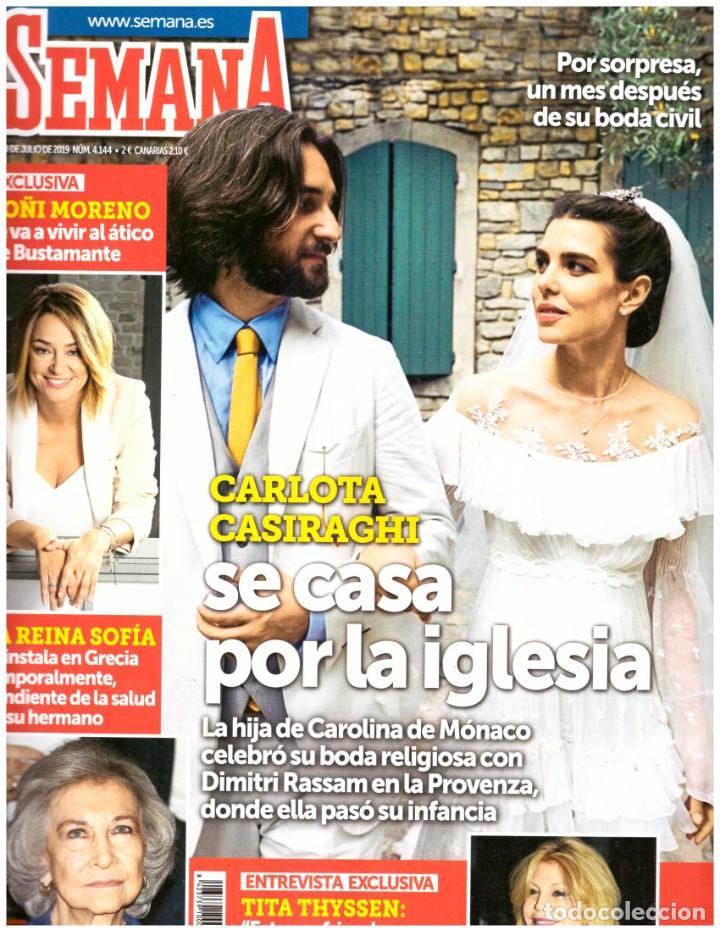 Coleccionismo de Revistas y Peri&oacute;dicos: REVISTA SEMANA: DIMITRI RASSAM / CHARLOTTE CASIRAGHI / MARTA SANCHEZ / CARMEN THYSSEN / CARLOS HERRE