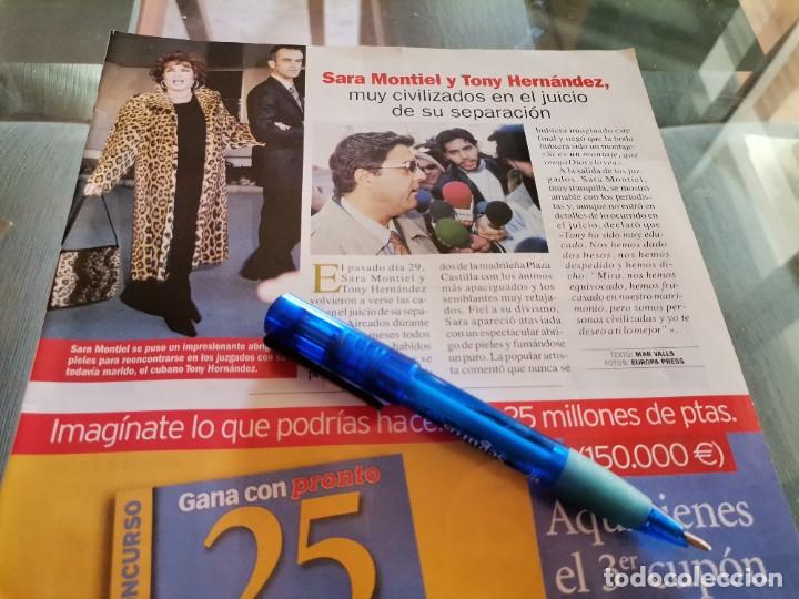 Coleccionismo de revistas y peri&oacute;dicos: SARA MONTIEL Y TONY HERN&Aacute;NDEZ RECORTE REVISTA 2004
