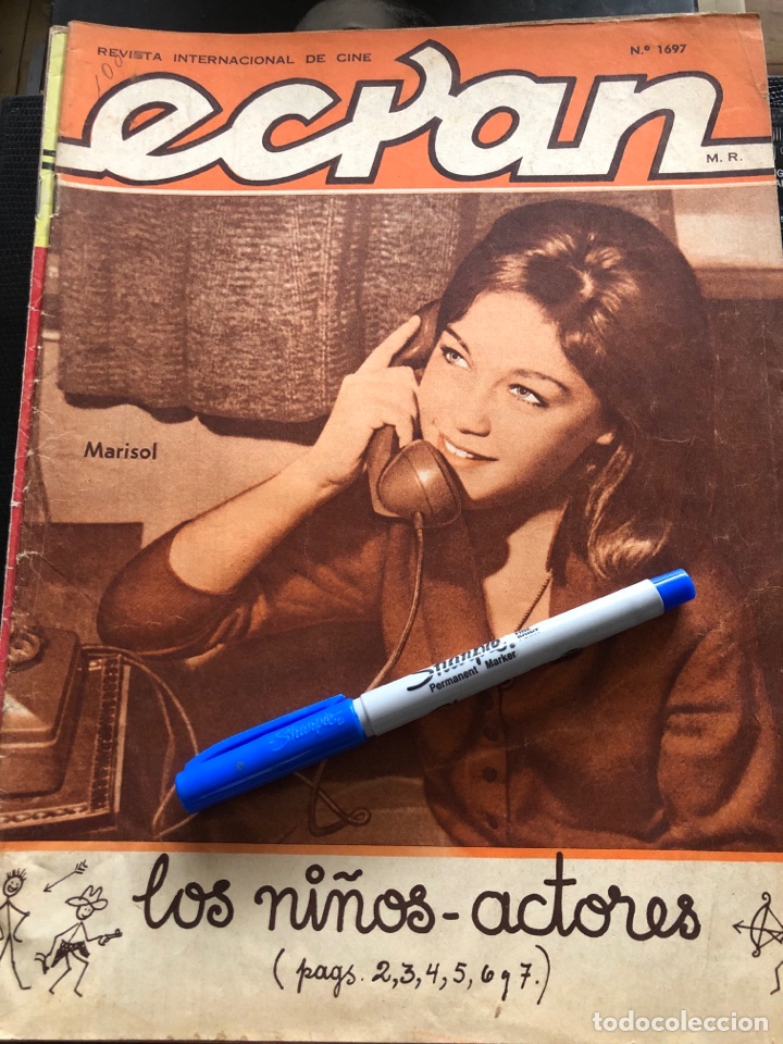 Coleccionismo de revistas y peri&oacute;dicos: Marisol Revista chilena de cine Ecran Marilyn Monroe
