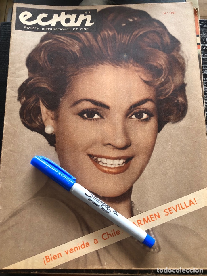 Coleccionismo de Revistas y Peri&oacute;dicos: Carmen Sevilla revista chilena de cine Ecran Marlene Dietrich