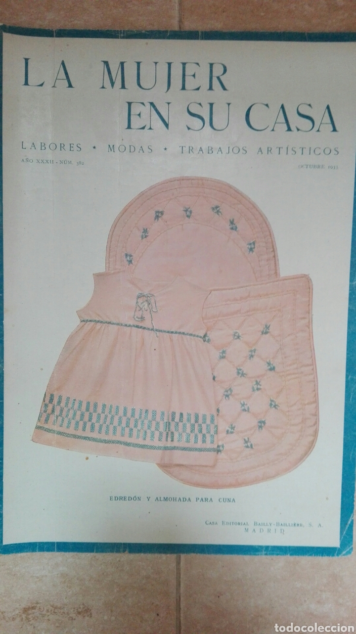 Coleccionismo de Revistas y Peri&oacute;dicos: Revista La Mujer en su Casa. N&deg;382 octubre 1933
