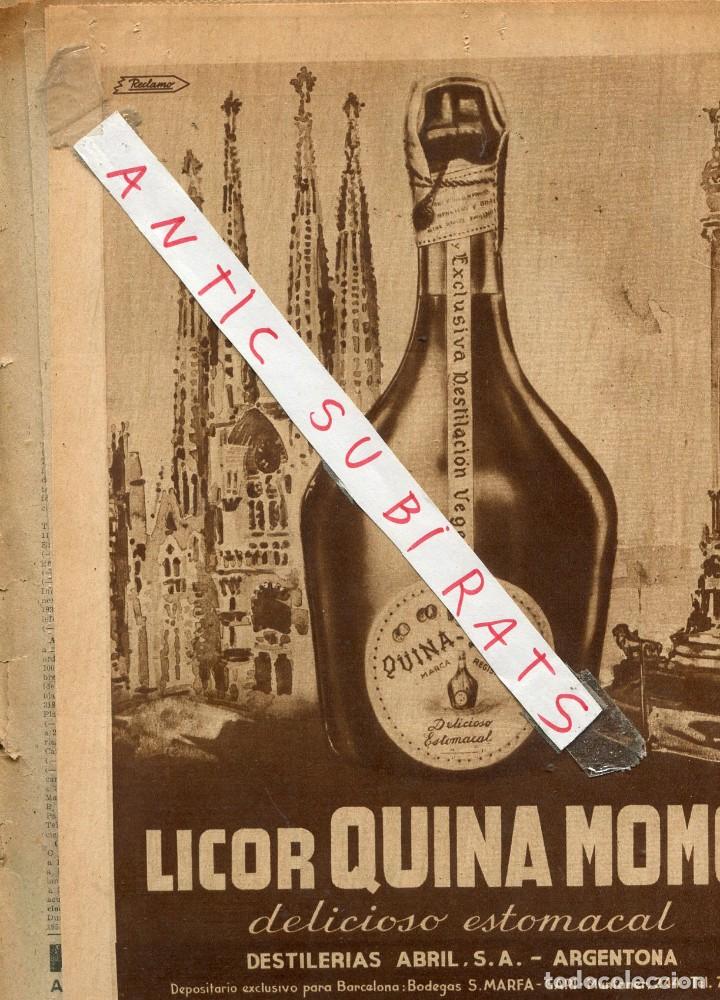 Coleccionismo de Revistas y Peri&oacute;dicos: DIARIO DE BARCELONA A&Ntilde;O 1950 COMISION DE LA PESCA DE LA BALLENA EN ESPA&Ntilde;A QUINA MOMO ARGENTONA