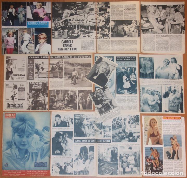 Collezionismo di Riviste e Giornali: CARROLL BAKER lote prensa spain magazine clippings 1960s/70s photos sexy cinema actress