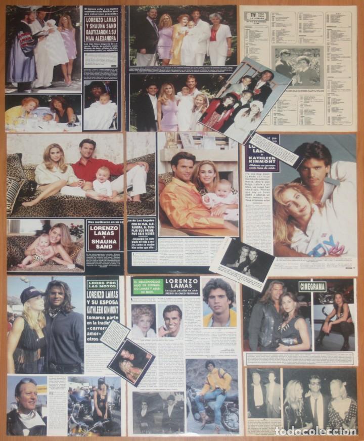Collection Magazines and Newspapers: LORENZO LAMAS lote prensa spain magazine clippings 1980s/90s photos Shauna Sand sexy