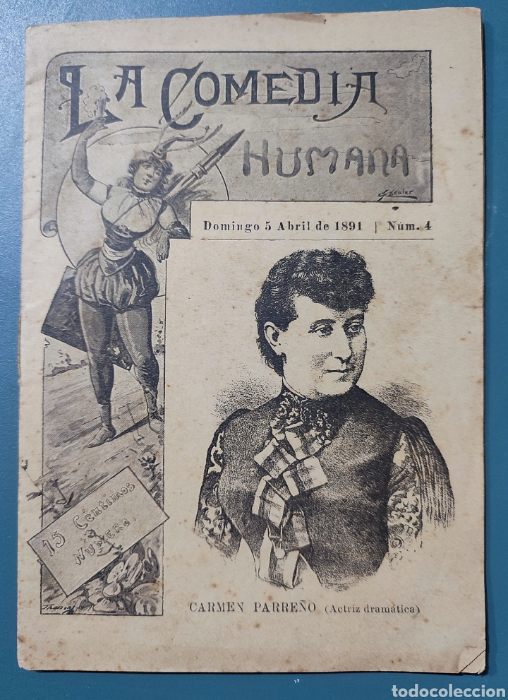 Coleccionismo de Revistas y Peri&oacute;dicos: Peque&ntilde;a Revista .La Comedia Humana.1891.Num 4