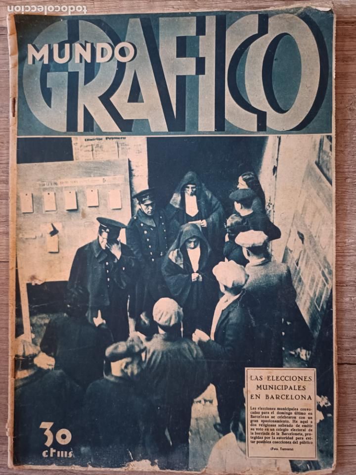Coleccionismo de Revistas y Peri&oacute;dicos: MUNDO GR&Aacute;FICO N&ordm; 1159 - 17 ENERO 1934 - SUFRAGIO FEMENINO