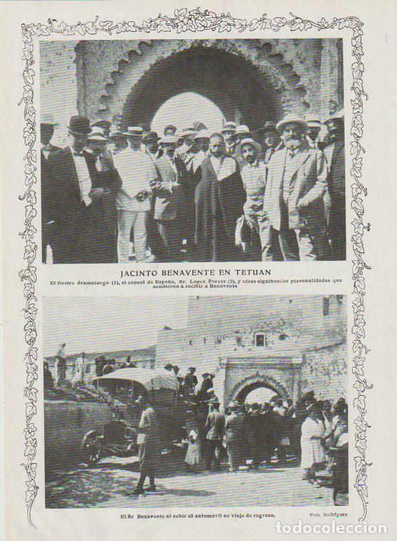 Coleccionismo de Revistas y Peri&oacute;dicos: Jacinto Benavente en Tetu&aacute;n, c&oacute;nsul L&oacute;pez Ferrer - 1912