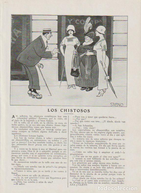 Collectionnisme de Revues et Journaux: Los chistosos / texto de Joaqu&iacute;n Fominaya con dibujos de Sileno - 1912