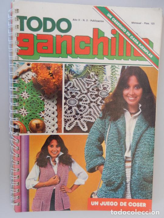 Coleccionismo de Revistas y Peri&oacute;dicos: TODO GANCHILLO N&ordm; 2- REVISTA - VER SUMARIO REVISTA CON ESPIRAL EN BORDE