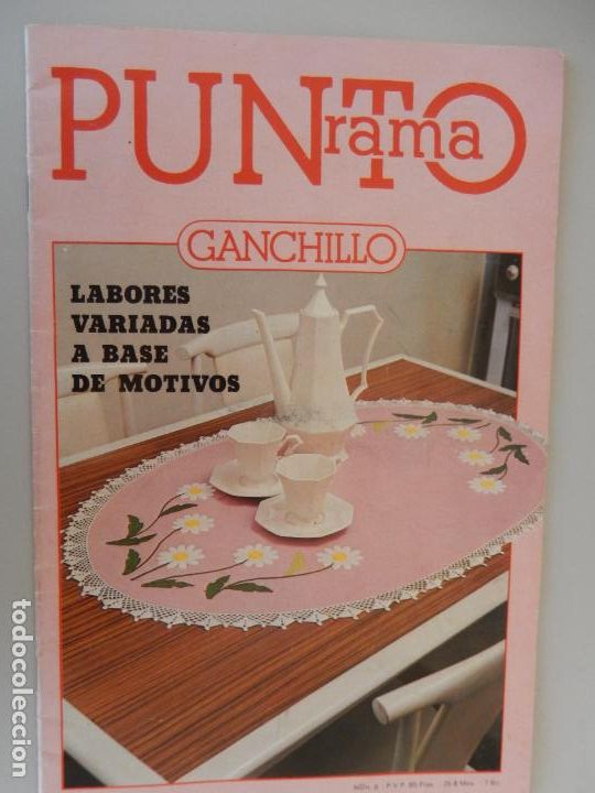 Coleccionismo de Revistas y Peri&oacute;dicos: PUNTO RAMA - GANCHILLO - 8 - LABORES VARIADA A BASE DE MOTIVOS