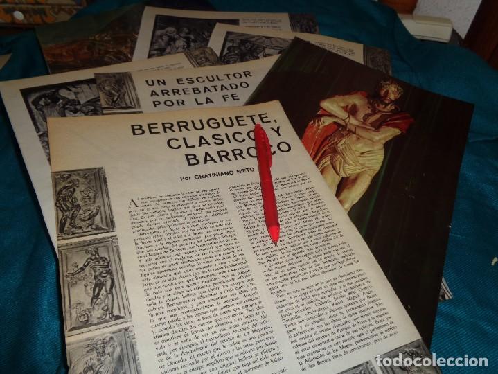 Coleccionismo de revistas y peri&oacute;dicos: RECORTE : BERRUGUETE, CLASICO Y BARROCO. MUNDO HISPANICO, ENERO 1962