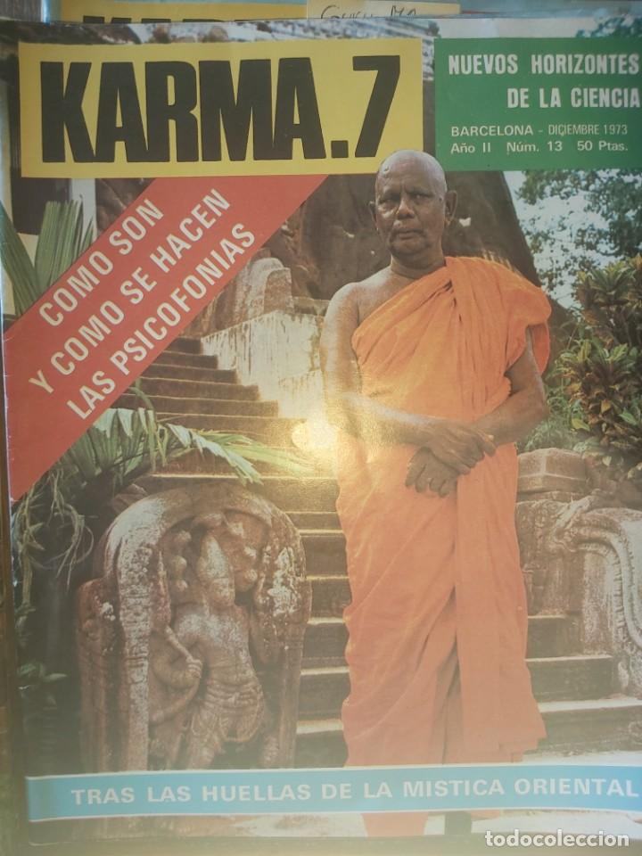 Coleccionismo de Revistas y Peri&oacute;dicos: Karma 7 n&ordm; 13. 1973. Psicofonias OVNIS Parapsicologia Espiritismo Mistica Sectas