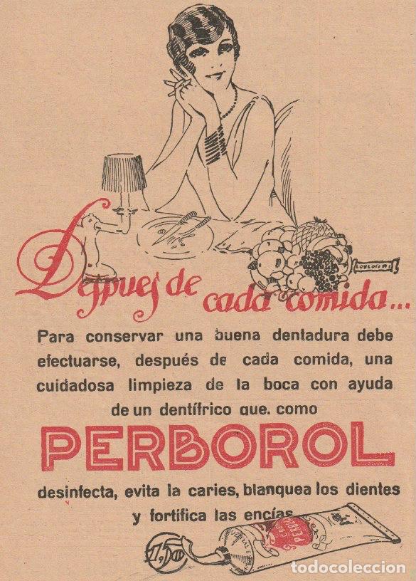 Coleccionismo de Revistas y Peri&oacute;dicos: Publicidad Perborol / dibujo de Loygorri - 1927