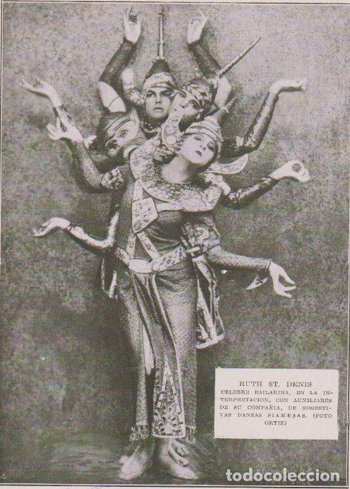 Collectionnisme de Revues et Journaux: * TEATRO * Ruth St. Denis; estrenos: Pension Valdivia, El Voto, El Sobre Verde&hellip; 1927